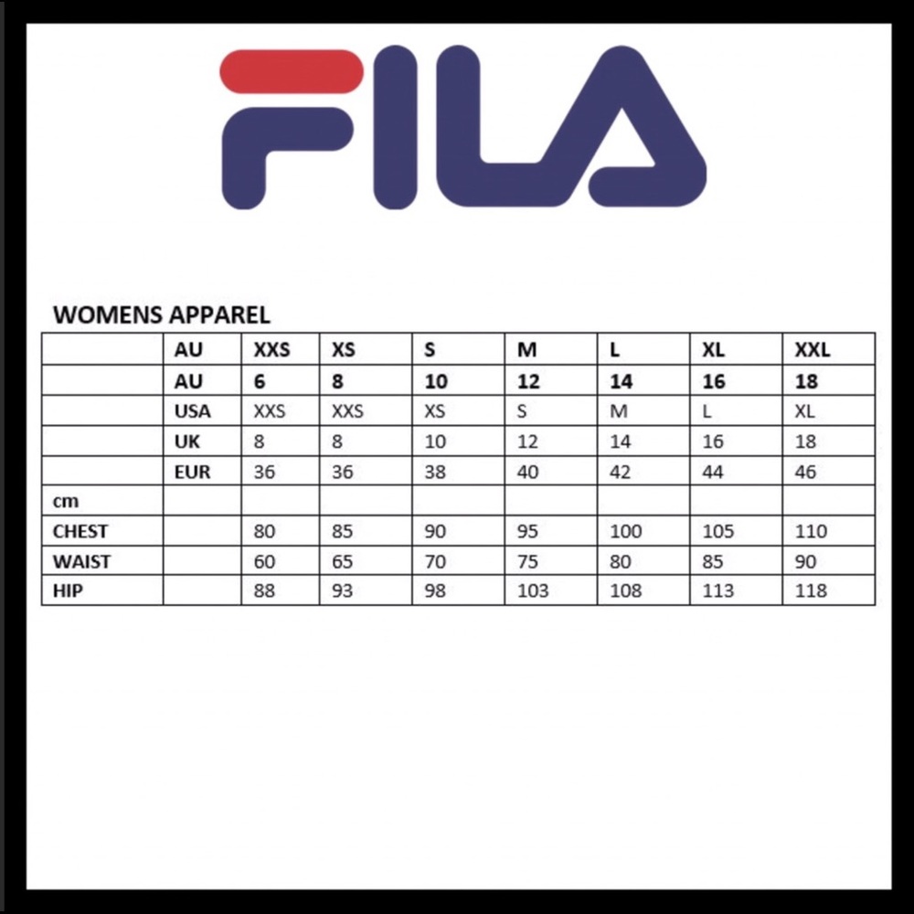 FILA Cotton Leggings High Waisted Fit Black - Picture 5 of 5